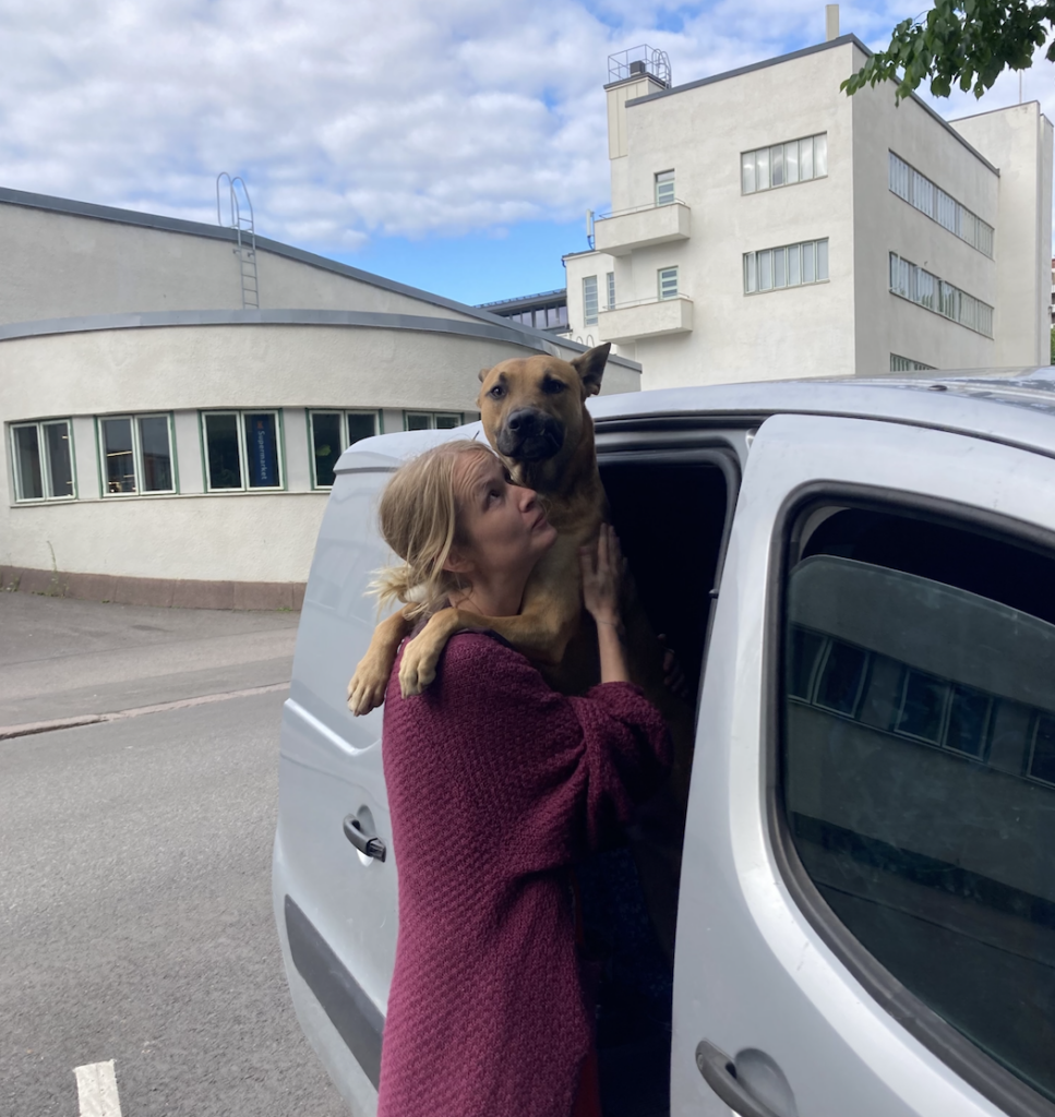 Salla, the owner.